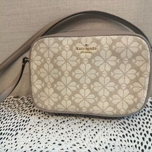 Kate Spade Beige Floral Crossbody Bag